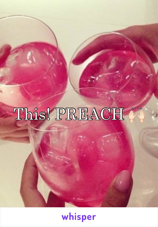 This! PREACH 🙌🏻