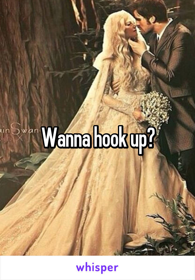 Wanna hook up?