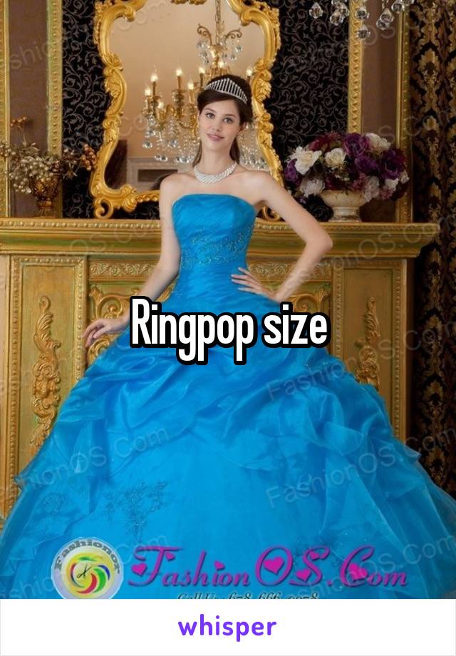 Ringpop size