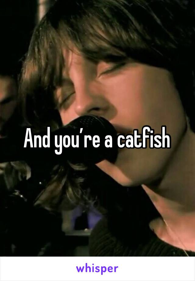 And you’re a catfish 