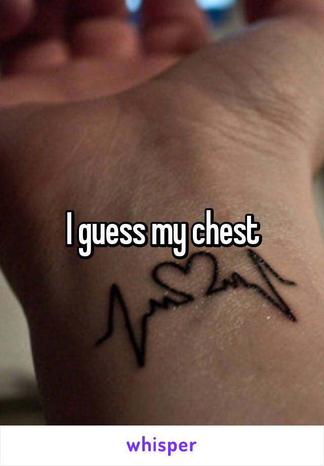 I guess my chest