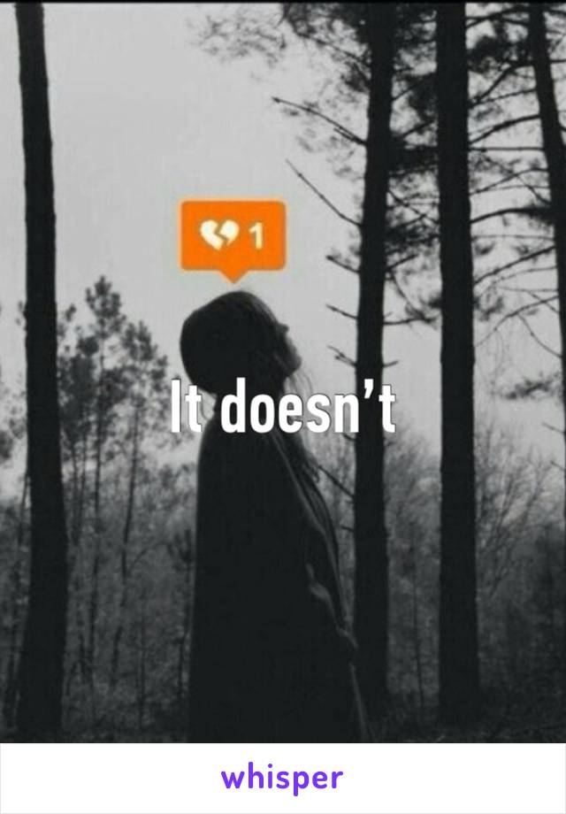 It doesn’t 