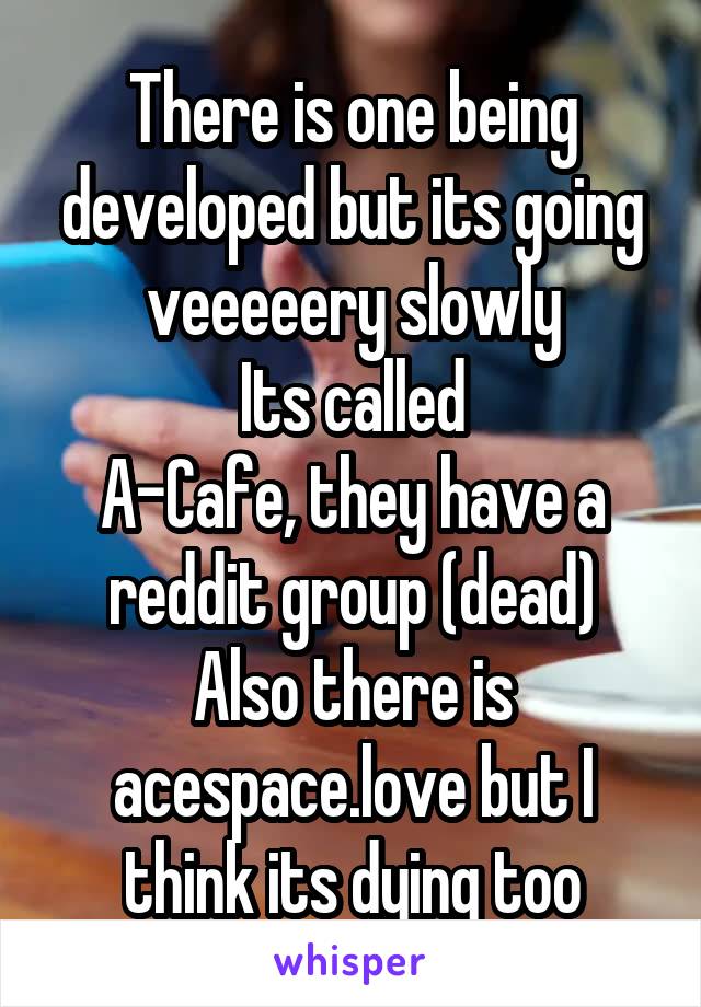 There is one being developed but its going veeeeery slowly
Its called
A-Cafe, they have a reddit group (dead)
Also there is acespace.love but I think its dying too