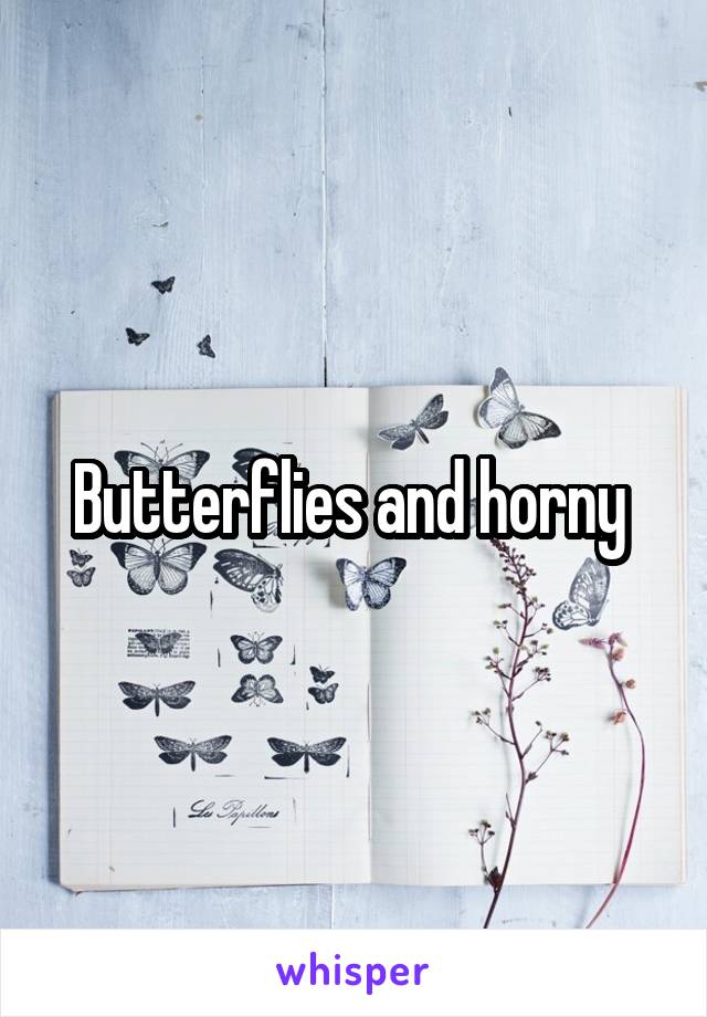 Butterflies and horny 