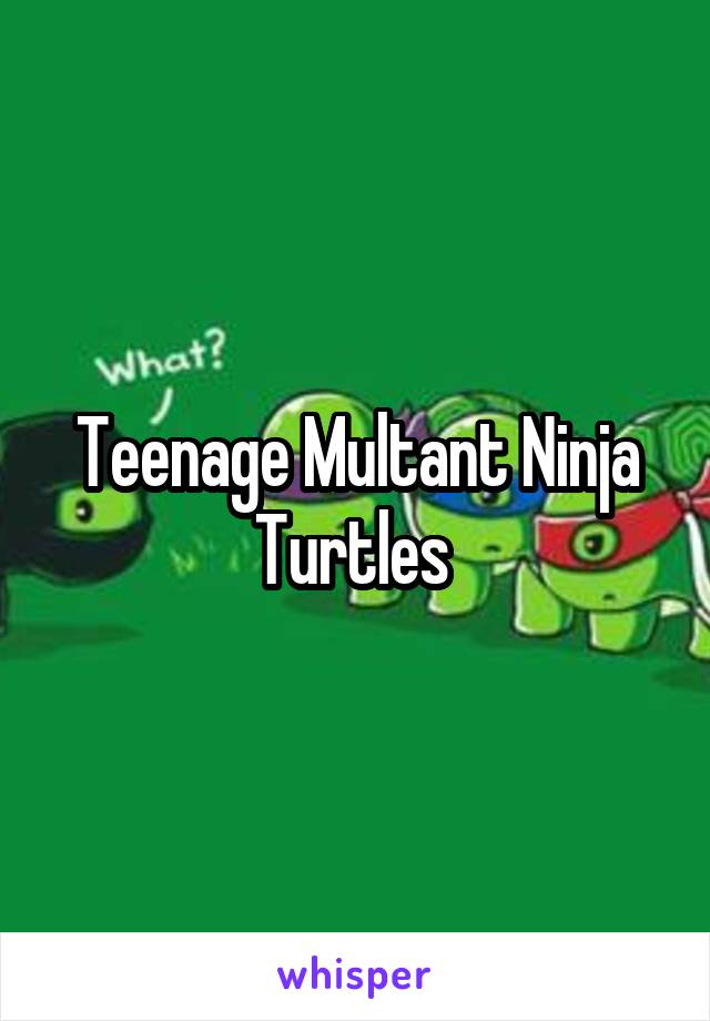 Teenage Multant Ninja Turtles 