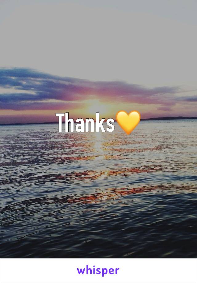 Thanks💛