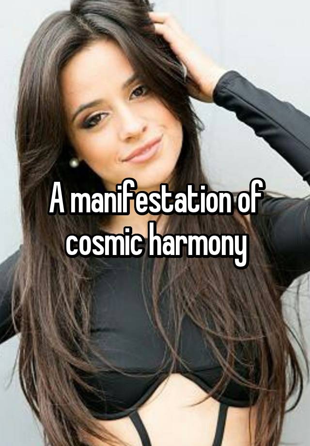 A manifestation of cosmic harmony