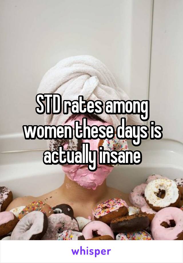 STD rates among women these days is actually insane