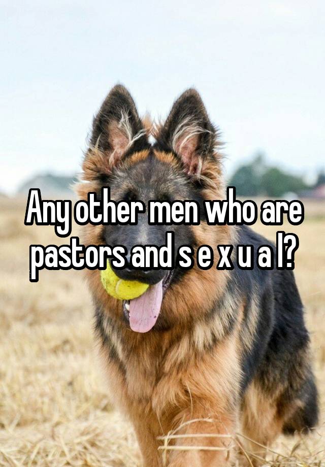 Any other men who are pastors and s e x u a l?